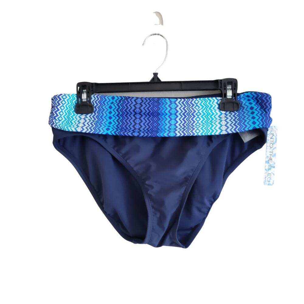 Into The Bleu Blue Bikini Bottom Size 12